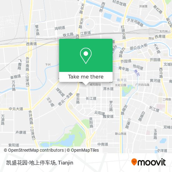 凯盛花园-地上停车场 map