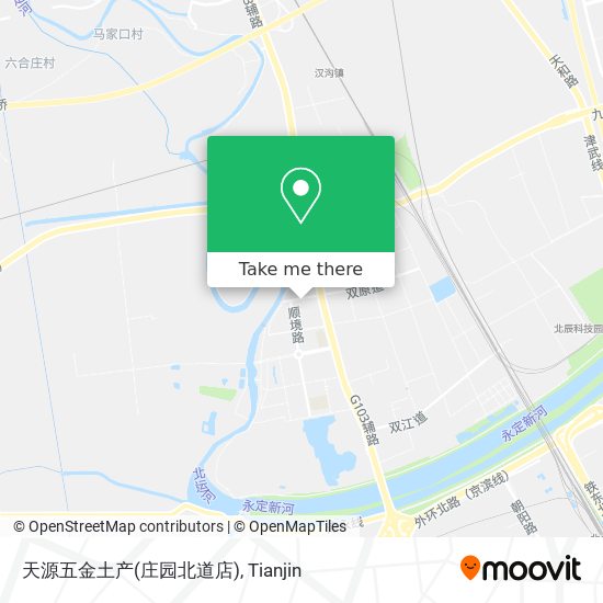 天源五金土产(庄园北道店) map