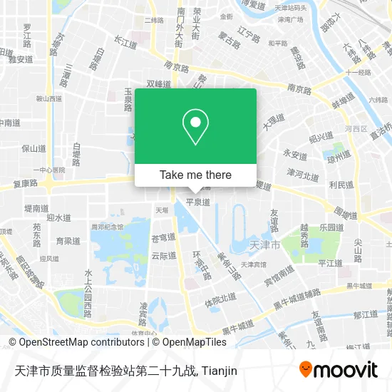 天津市质量监督检验站第二十九战 map