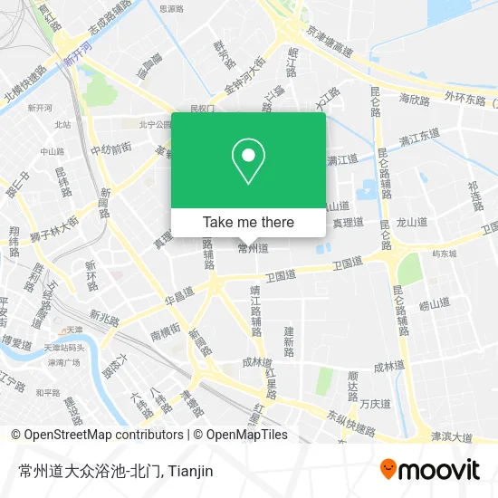 常州道大众浴池-北门 map