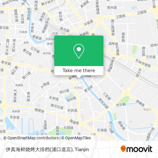 伊真海鲜烧烤大排档(浦口道店) map