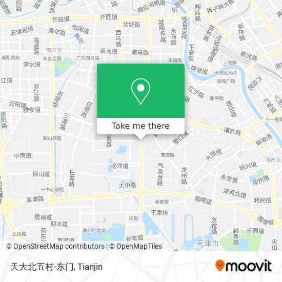 天大北五村-东门 map