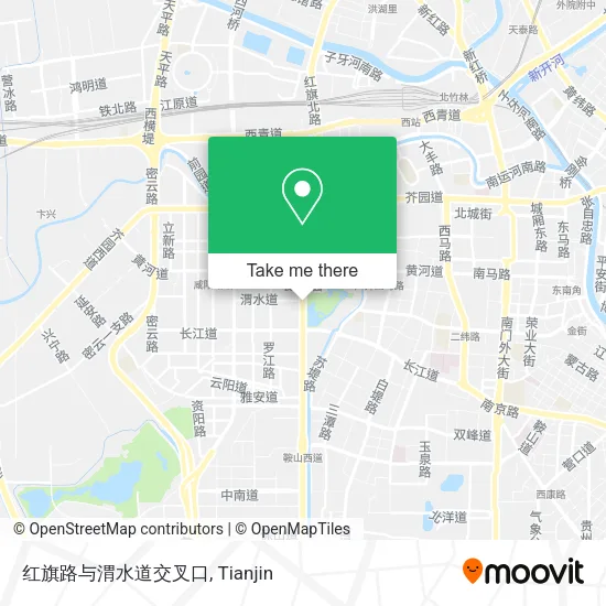 红旗路与渭水道交叉口 map