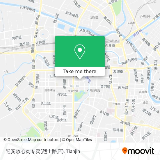 迎宾放心肉专卖(烈士路店) map