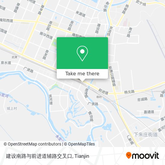 建设南路与前进道辅路交叉口 map