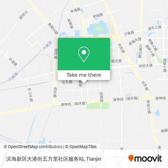 滨海新区大港街五方里社区服务站 map
