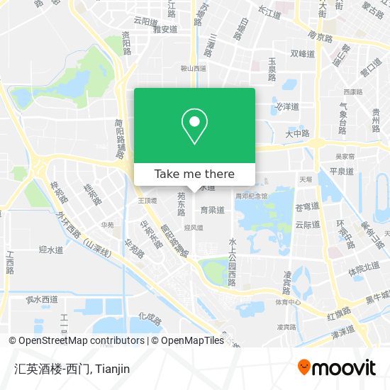 汇英酒楼-西门 map