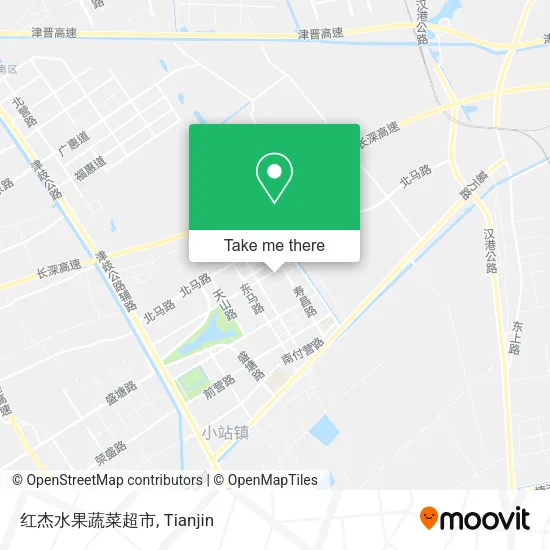 红杰水果蔬菜超市 map