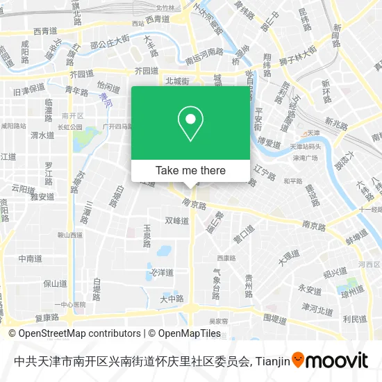 中共天津市南开区兴南街道怀庆里社区委员会 map