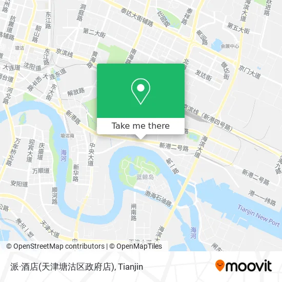派·酒店(天津塘沽区政府店) map