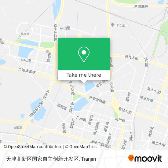 天津高新区国家自主创新开发区 map