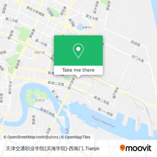 天津交通职业学院(滨海学院)-西南门 map