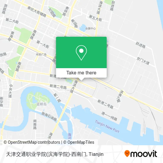 天津交通职业学院(滨海学院)-西南门 map