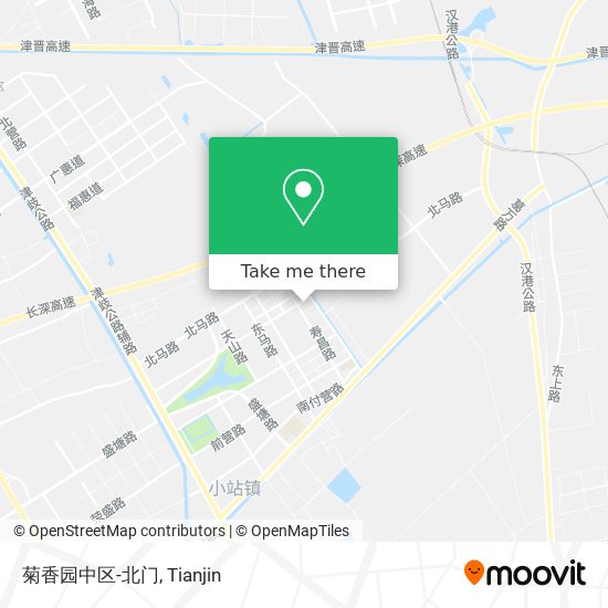 菊香园中区-北门 map