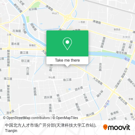 中国北方人才市场广开分部(天津科技大学工作站) map