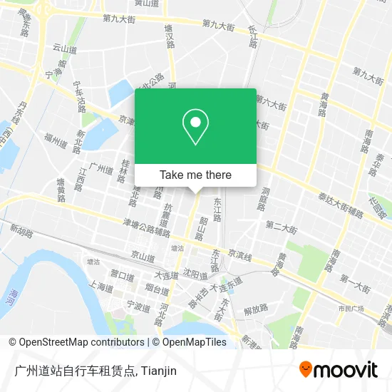 广州道站自行车租赁点 map