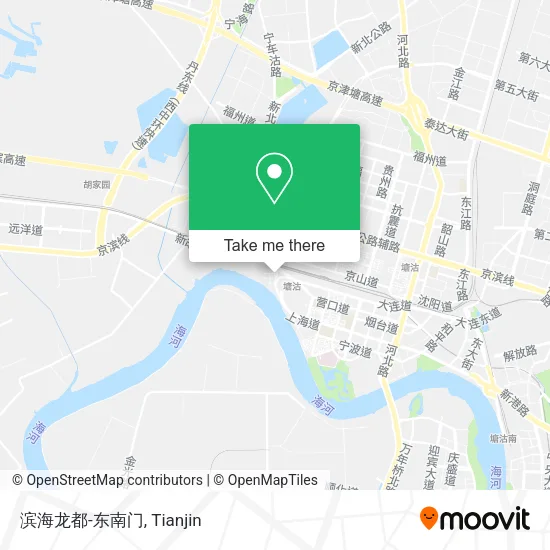 滨海龙都-东南门 map