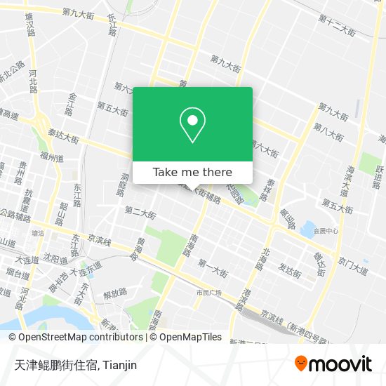 天津鲲鹏街住宿 map