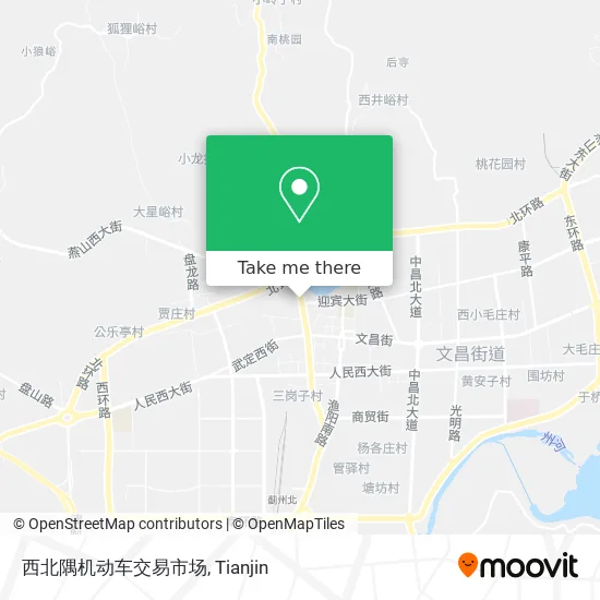 西北隅机动车交易市场 map