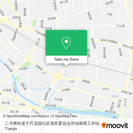 二号桥街道宁月花园社区居民委员会劳动保障工作站 map