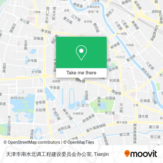 天津市南水北调工程建设委员会办公室 map