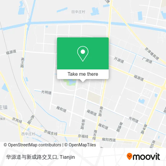 华源道与新成路交叉口 map