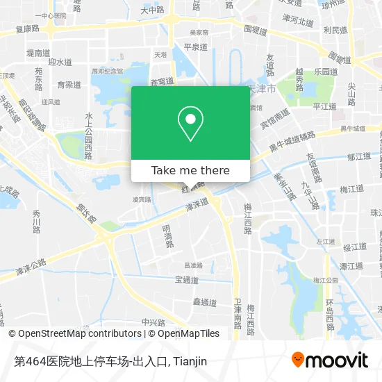 第464医院地上停车场-出入口 map