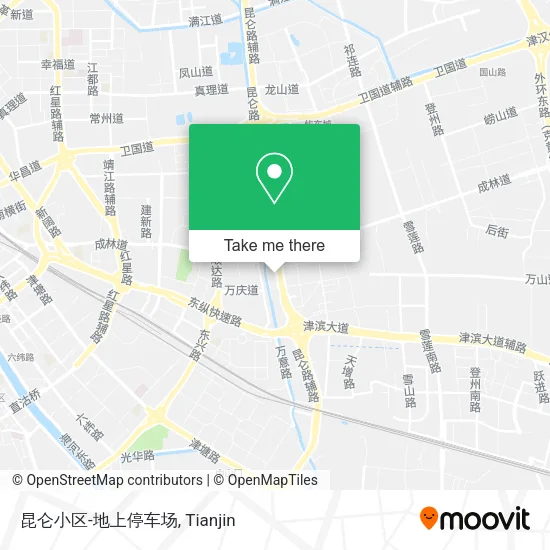 昆仑小区-地上停车场 map
