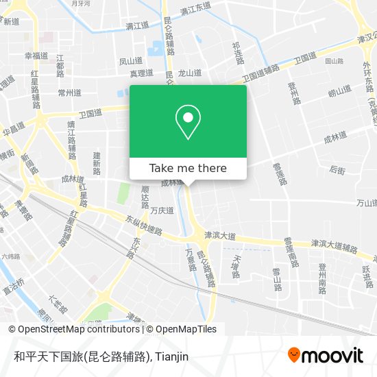 和平天下国旅(昆仑路辅路) map