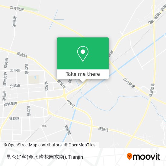 昆仑好客(金水湾花园东南) map