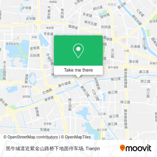 黑牛城道近紫金山路桥下地面停车场 map