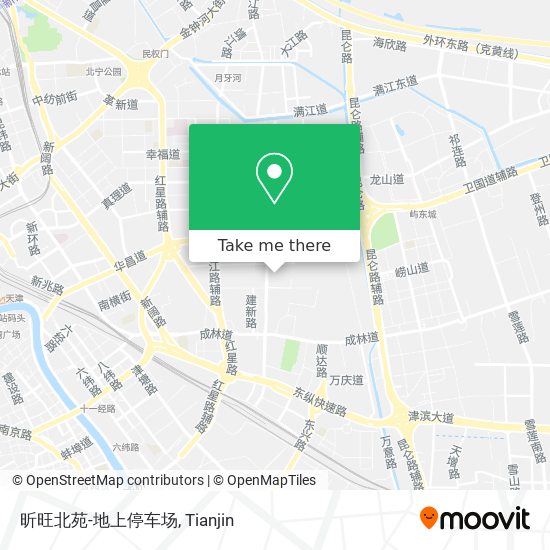 昕旺北苑-地上停车场 map