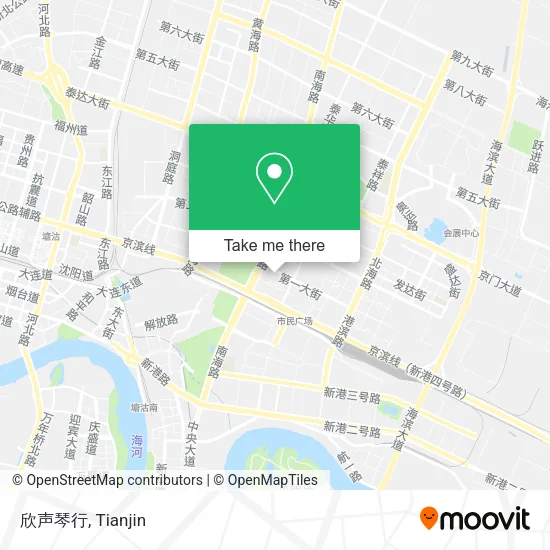 欣声琴行 map