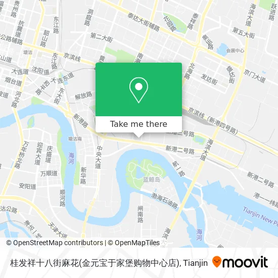桂发祥十八街麻花(金元宝于家堡购物中心店) map