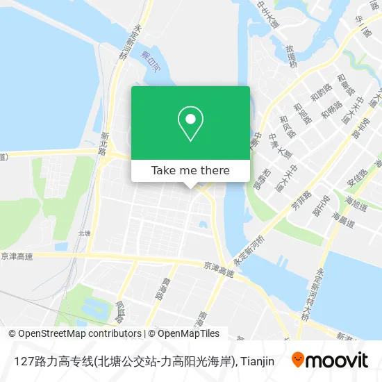 127路力高专线(北塘公交站-力高阳光海岸) map