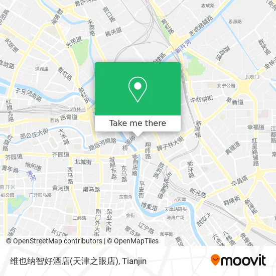 维也纳智好酒店(天津之眼店) map