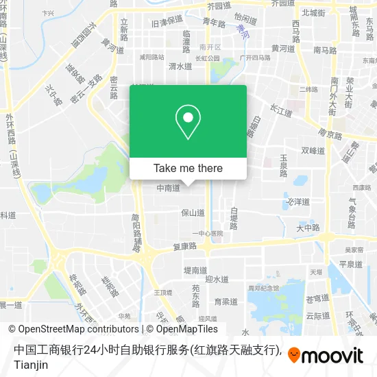 中国工商银行24小时自助银行服务(红旗路天融支行) map