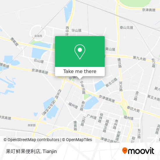 果叮鲜果便利店 map