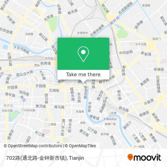 702路(通北路-金钟新市镇) map