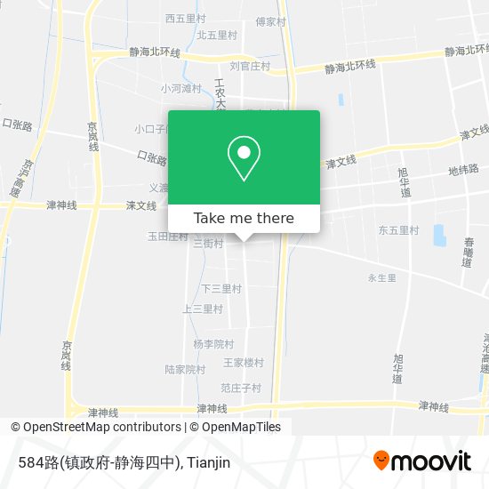 584路(镇政府-静海四中) map