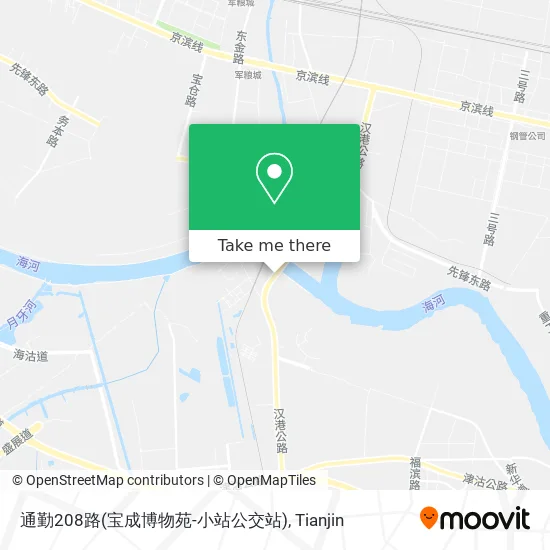 通勤208路(宝成博物苑-小站公交站) map