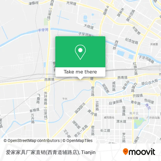 爱家家具厂家直销(西青道辅路店) map