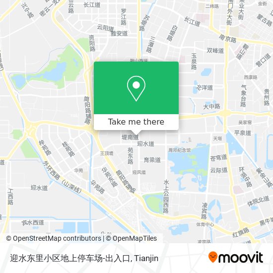 迎水东里小区地上停车场-出入口 map