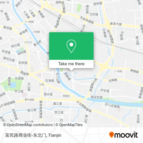 富民路商业街-东北门 map