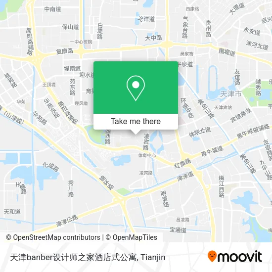 天津banber设计师之家酒店式公寓 map