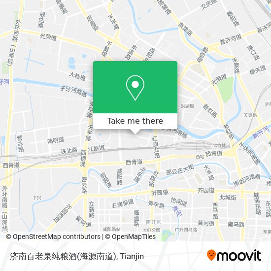 济南百老泉纯粮酒(海源南道) map