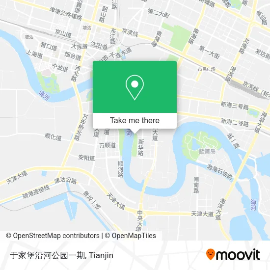 于家堡沿河公园一期 map