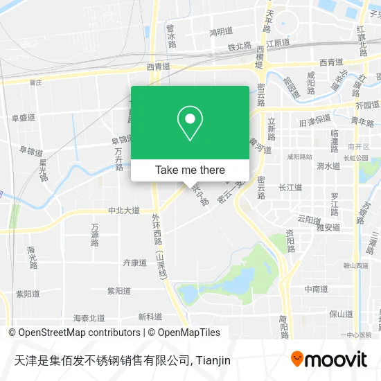 天津是集佰发不锈钢销售有限公司 map