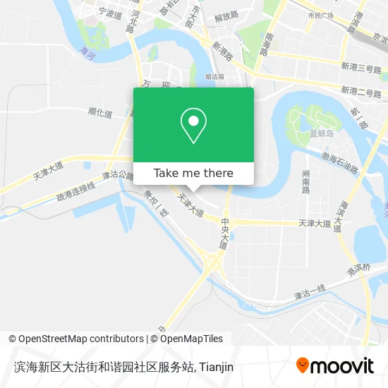滨海新区大沽街和谐园社区服务站 map