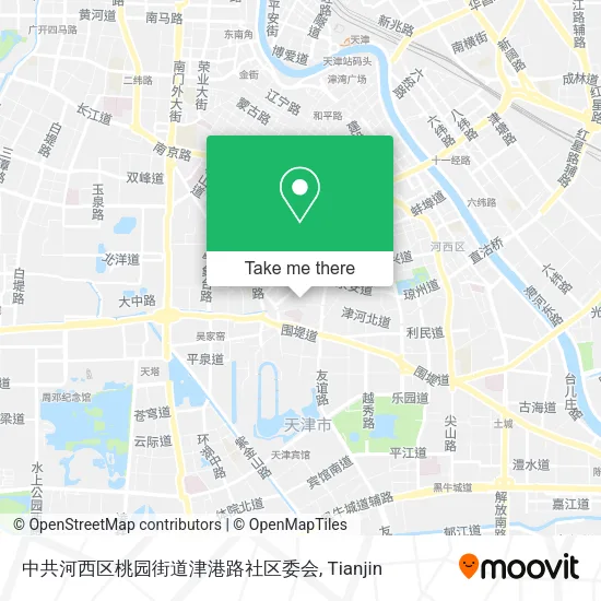 中共河西区桃园街道津港路社区委会 map